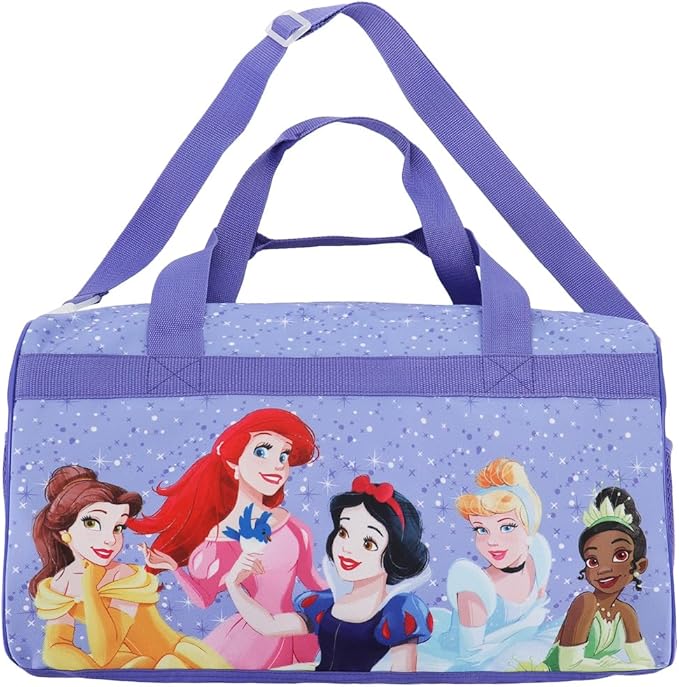 Disney Princess Castle & Princesses 3-Piece Youth Duffle Bag Travel Set With Pilot Case & Luggage Tag