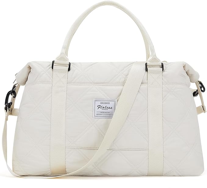 HYC00 Travel Duffel Bag,Carry-on Overnight Weekender Bags for Women,Sports Tote Gym Bag with Wet Pocket