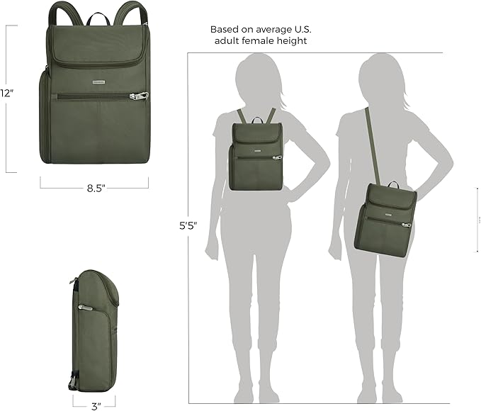 Travelon Anti-Theft Classic Small Convertible Backpack