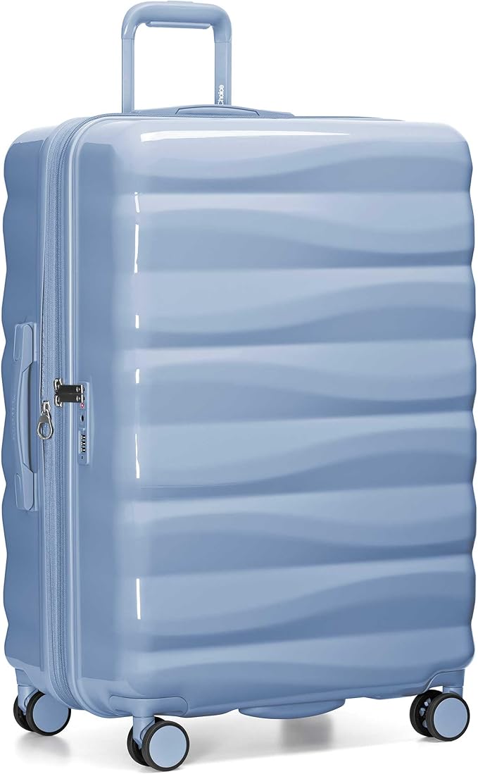 Traveler's Choice Edinburgh II Hardside Spinner Luggage, TSA Lock, Blue, 29" Large