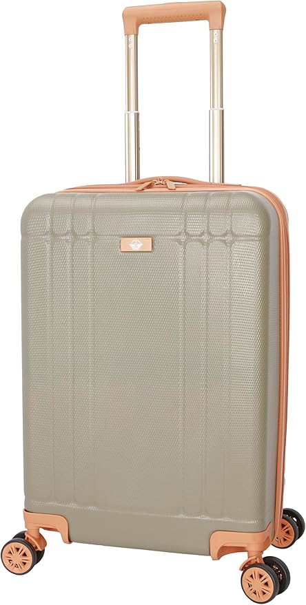 Dockers Hooper Hardside Expandable 8-Wheel Spinner Travel Carry On Luggage, 20-Inch, Timberwolf