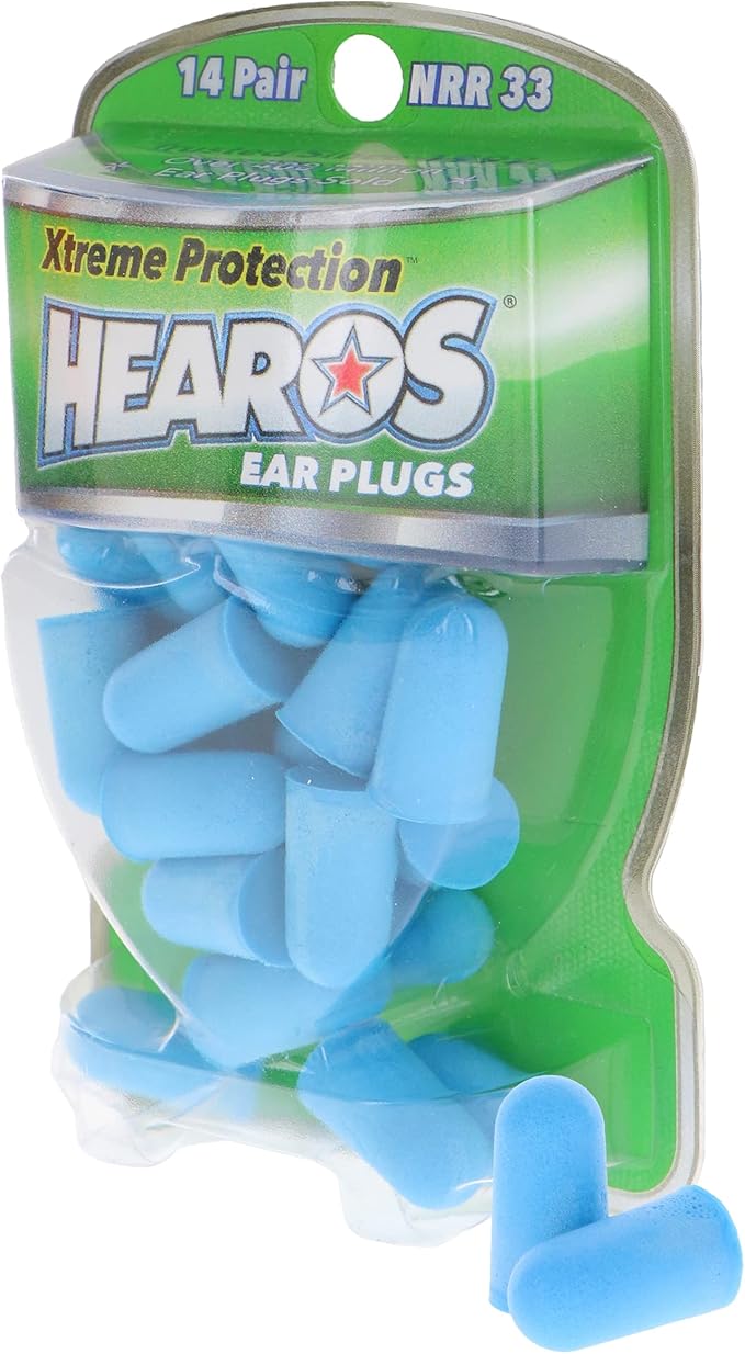 HEAROS Xtreme Ear plugs - Best In Class Noise Cancelling Disposable Foam Earplugs With NRR 33 Hearing Protection, 14 pairs