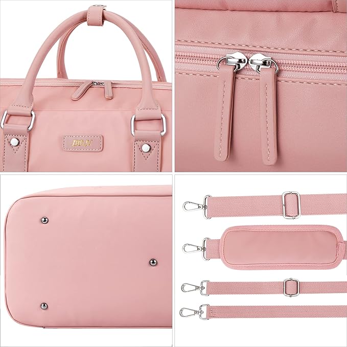Weekender Bag for Women, Large Overnight Bag Canvas Travel Duffel Bag Carry On Tote with Shoe Compartment 21" 3Pcs Set