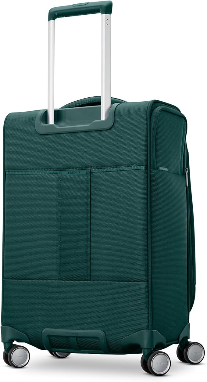 Samsonite UpLIFT Lightweight Softside Carry-On Luggage with Spinner Wheels - Expandable - Airline-Approved, Polyester Soft Suitcase for Ultra Light Travel - Emerald Green