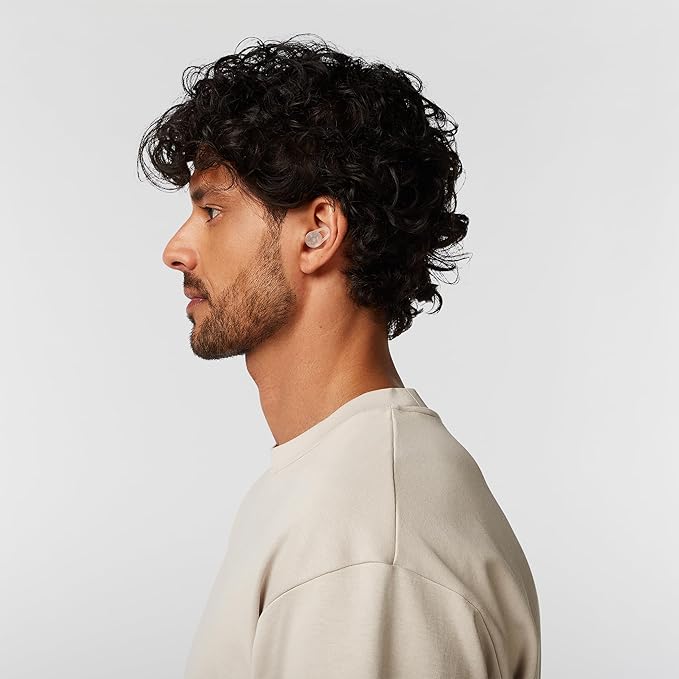 Hears One Ear Plugs for Noise Reduction - Patented Reusable Concert Earplugs, 20dB SNR Sound Reduction, Hypoallergenic for Musicians, Motorcycle and Sleeping with 4 tip Sizes - Clear Glass