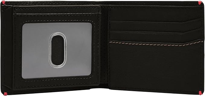 Fossil Men's Everett Leather Bifold with Flip ID Wallet