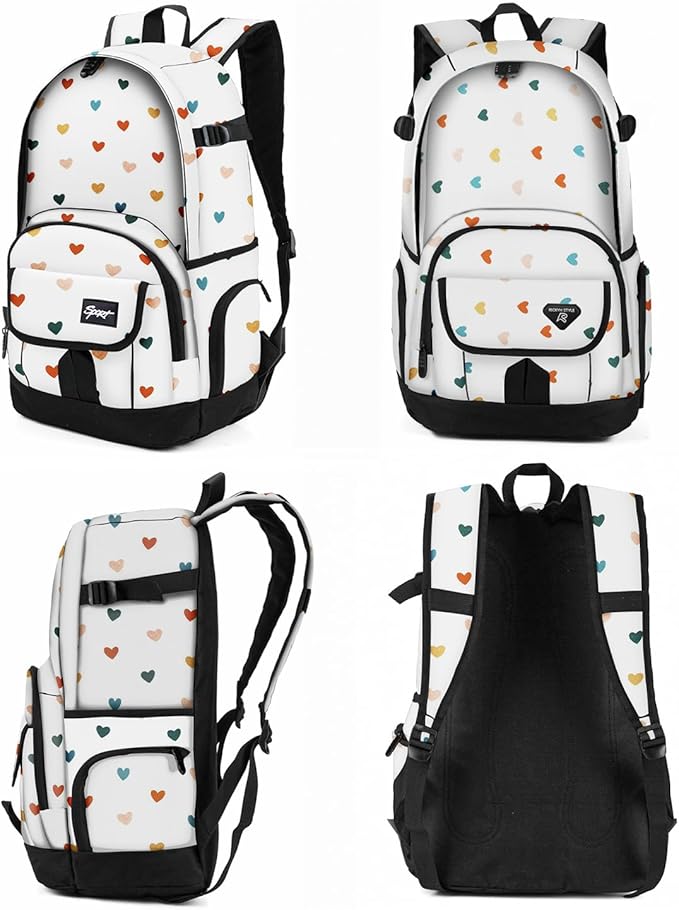 rickyh style School Backpack Travel Bag for Men & Women Lightweight College Back Pack with Laptop Compartmen