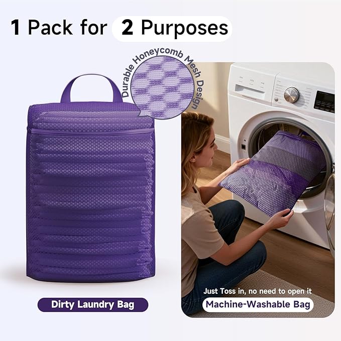 11 Set / 9 Set Packing Cubes for Travel,Gifts for Women Mom Kids,TSA Approved Bags for Makeup, Cosmetic, Toiletry, Organizers for Suitcase Carry On,Cruise Essentials Airplane Accessories,Purple