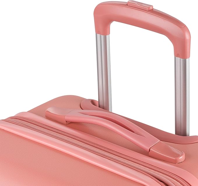 SwissGear 7366 Signature Hardside Expandable Luggage with Spinner Wheels, TSA Lock, Cup-Holder, Coral Almond, 3-Piece Set (19/23/27)