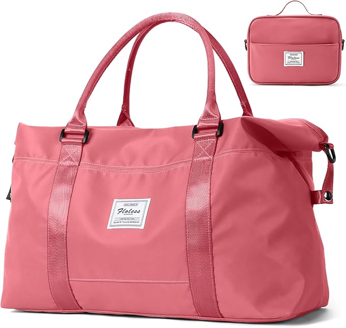 HYC00 Travel Duffel Bag,Carry-on Overnight Weekender Bags for Women,Sports Tote Gym Bag with Wet Pocket