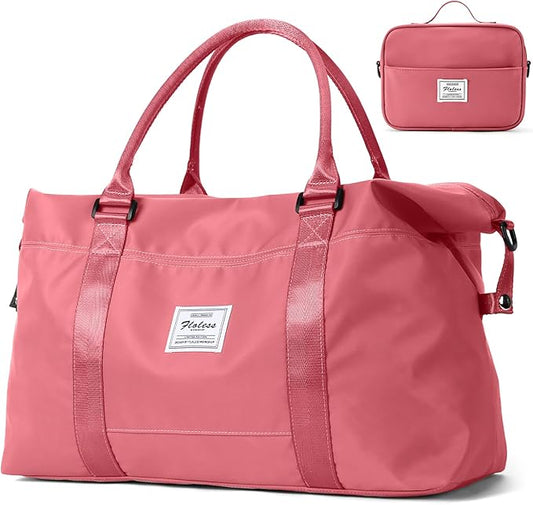 HYC00 Travel Duffel Bag,Carry-on Overnight Weekender Bags for Women,Sports Tote Gym Bag with Wet Pocket