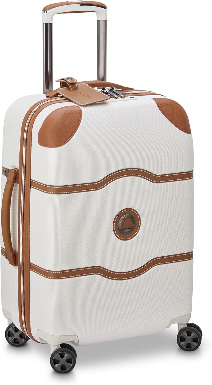 DELSEY PARIS Chatelet Air 2.0 Hardside Luggage with Spinner Wheels, Angora, Carry on Plus 20 Inch