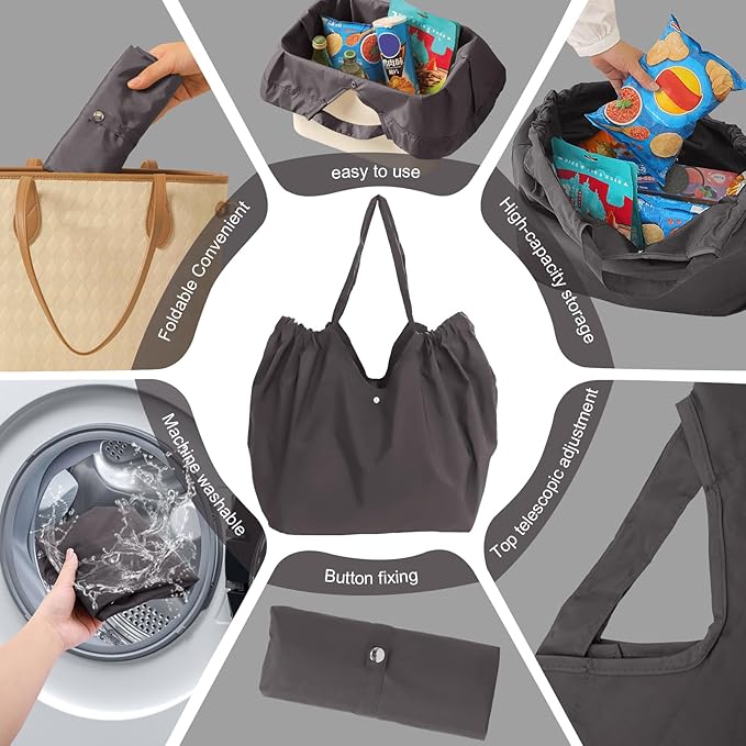 Reusable Grocery Bags,Reusable Shopping Bags,Folding Bags Totes,Stretchable and shrinkable shopping bag for Groceries