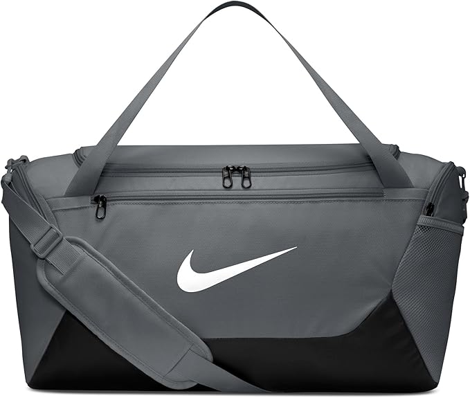 Nike Brasilia Duffel (Small), Smoke Grey/Black/White, MISC