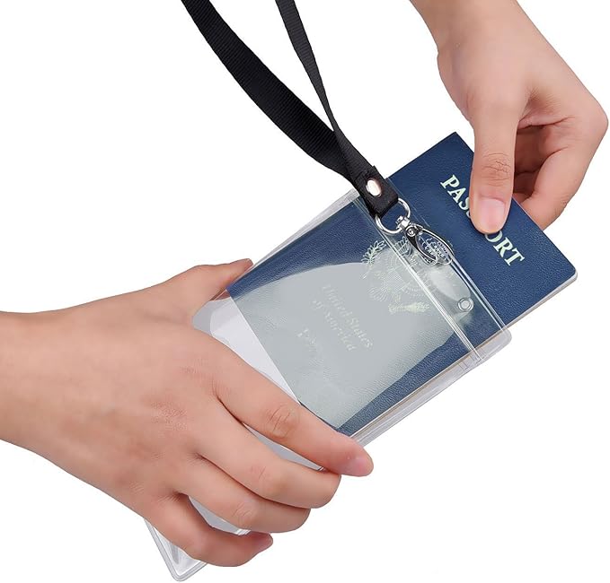25PCS 4x6Inch Extra Large ID Badge Holders PVC Passport Holder Fill for Passports,Cash, Credit Card, Plane Ticket, Receipts.by CypesCrafts