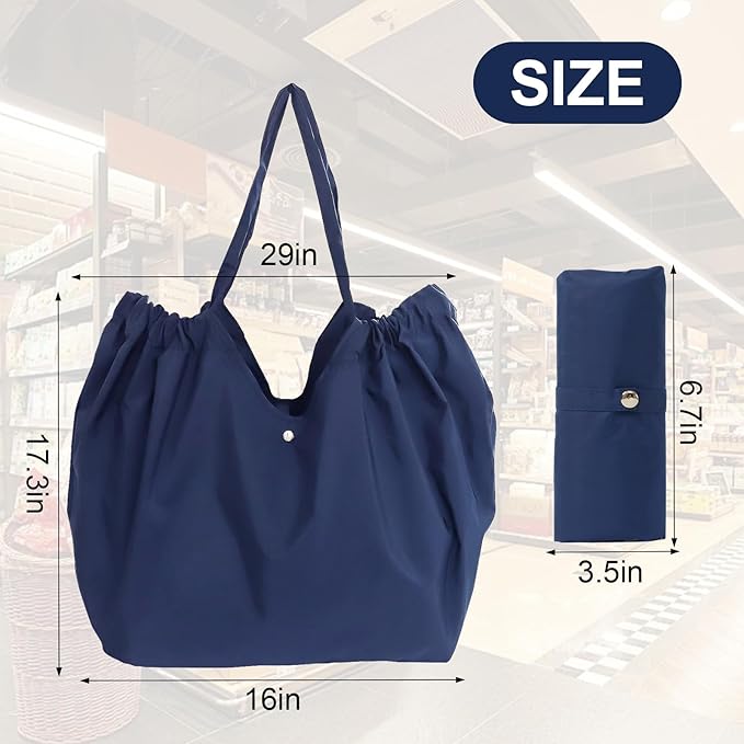 Reusable Grocery Bags,Reusable Shopping Bags,Folding Bags Totes,Stretchable and shrinkable shopping bag for Groceries