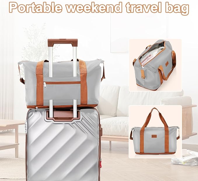 5 Piece Luggage Set Expandable Suitcase 22x14x9 Airline Approved Carry on, ABS Hard Case Suitcases with Spinner Wheels, TSA Lock (Silver)
