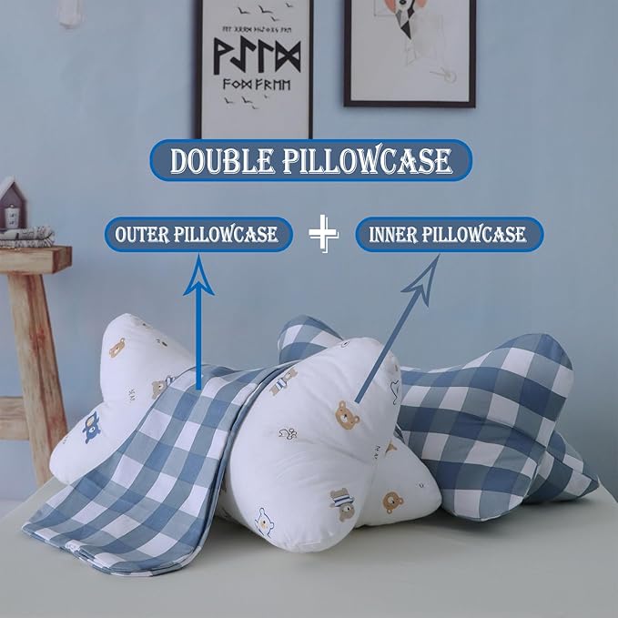 Neck & Cervical Pillows Dog Bone Shaped Travel Neck Pillows With Washable Removable Cover For Car Bus Truck Driving Comfort Head Rest Support Bone Pillows For Neck Chiropractic Pillow ( Size : E )