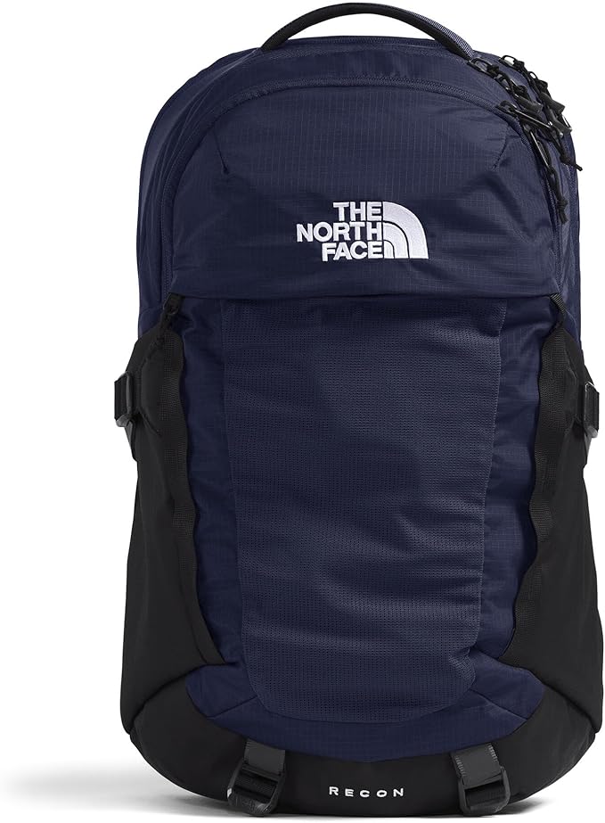 The North Face Recon Everyday Laptop Backpack - Daypack, Water Repellent, Laptop Sleeve, 2 Water Bottle Pockets, TNF Navy/TNF Black-NPF, One Size