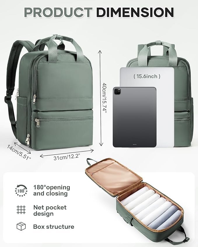 wepadre Small Travel Backpack for Women Men Personal Item Travel Bag Carry on Backpack for Travel Carry on Luggage