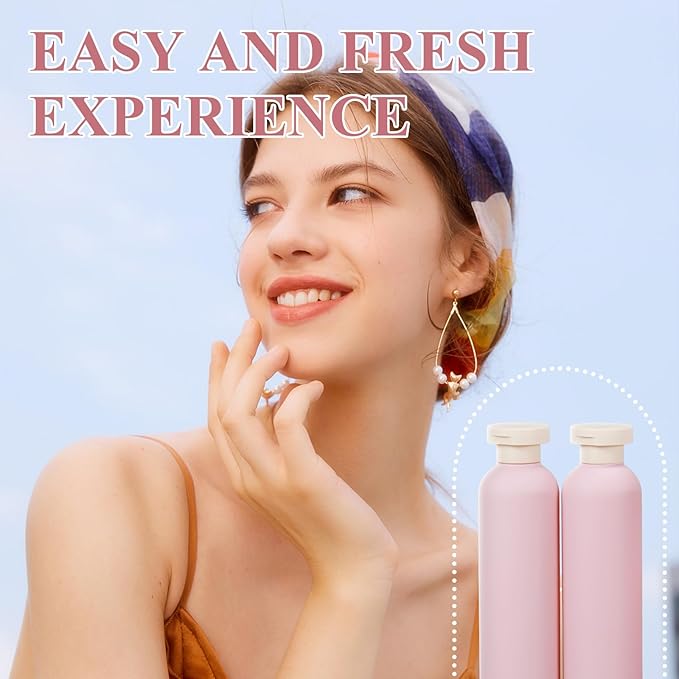 ASEVAT 8.8oz 4pack Refillable Travel Shampoo and Conditioner Bottles, Travel Size containers, Travel Bottle for toiletries, Squeeze Bottles with Flip Cap, Empty Plastic Leak Proof Travel Bottles