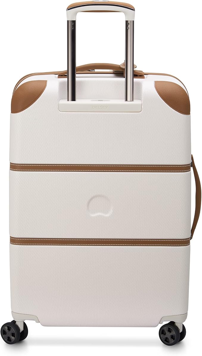 DELSEY PARIS Chatelet Air 2.0 Hardside Luggage with Spinner Wheels, Angora, Checked-Medium 24 Inch