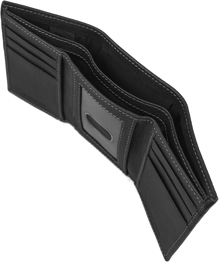 Timberland Men's Genuine Leather RFID Blocking Trifold Wallet
