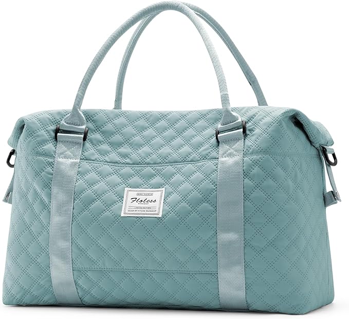 HYC00 Travel Duffel Bag,Carry-on Overnight Weekender Bags for Women,Sports Tote Gym Bag with Wet Pocket