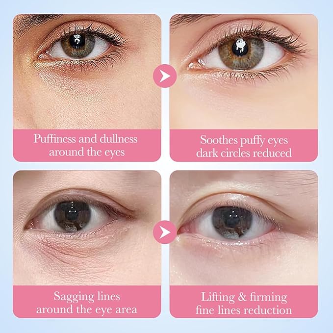 60 PCS Gradient Under Eye Patches, Eye Patch for Puffy Eyes and Dark Circles, Eye Patches for Women, Hydrating Eye Mask Skincare, Skin Treatment Pads, Reduce Dark Circles, Wrinkles, Puffy & Bags