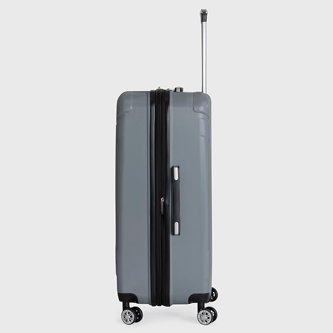 Ben Sherman Derby Spinner Travel Upright Luggage, Graphite, 28-Inch Checked