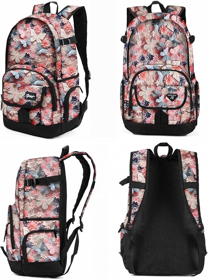 rickyh style School Backpack Travel Bag for Men & Women Lightweight College Back Pack with Laptop Compartmen