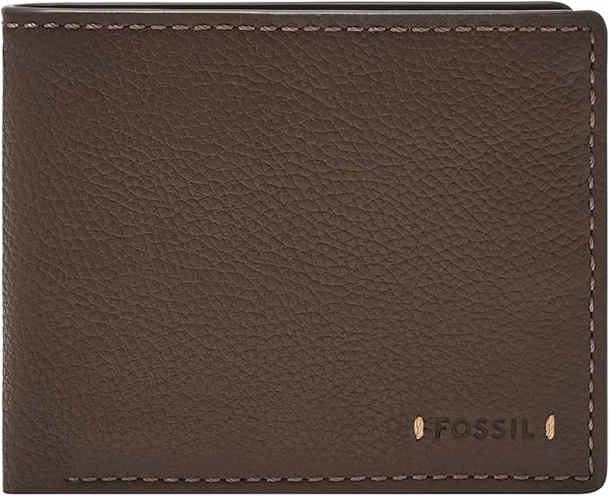 Fossil Men's Everett Leather Bifold with Flip ID Wallet
