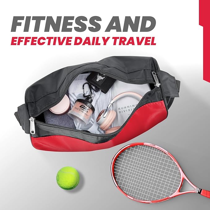 C&F BOGMOST Small Travel Duffel Bag Foldable Waterproof Gym Bag for Gym Beach Swim Bag Men Women Duffle Bags Lightweight Oxford Cloth Sports Bags -Red