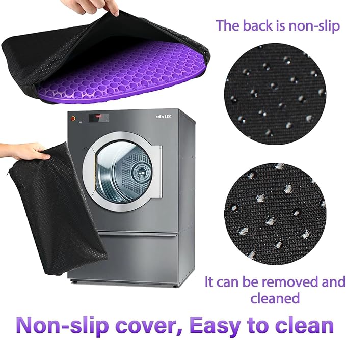 Large Gel Seat Cushion for Long Sitting with Non-Slip Cover, Soft & Breathable, Seat Cushion for Chair, Car, Office, Desk Chair, Wheelchair (17" x 15")