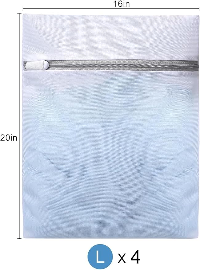 BAGAIL Laundry Bags Mesh Wash Bag for Intimates Lingerie and Delicates(4L)
