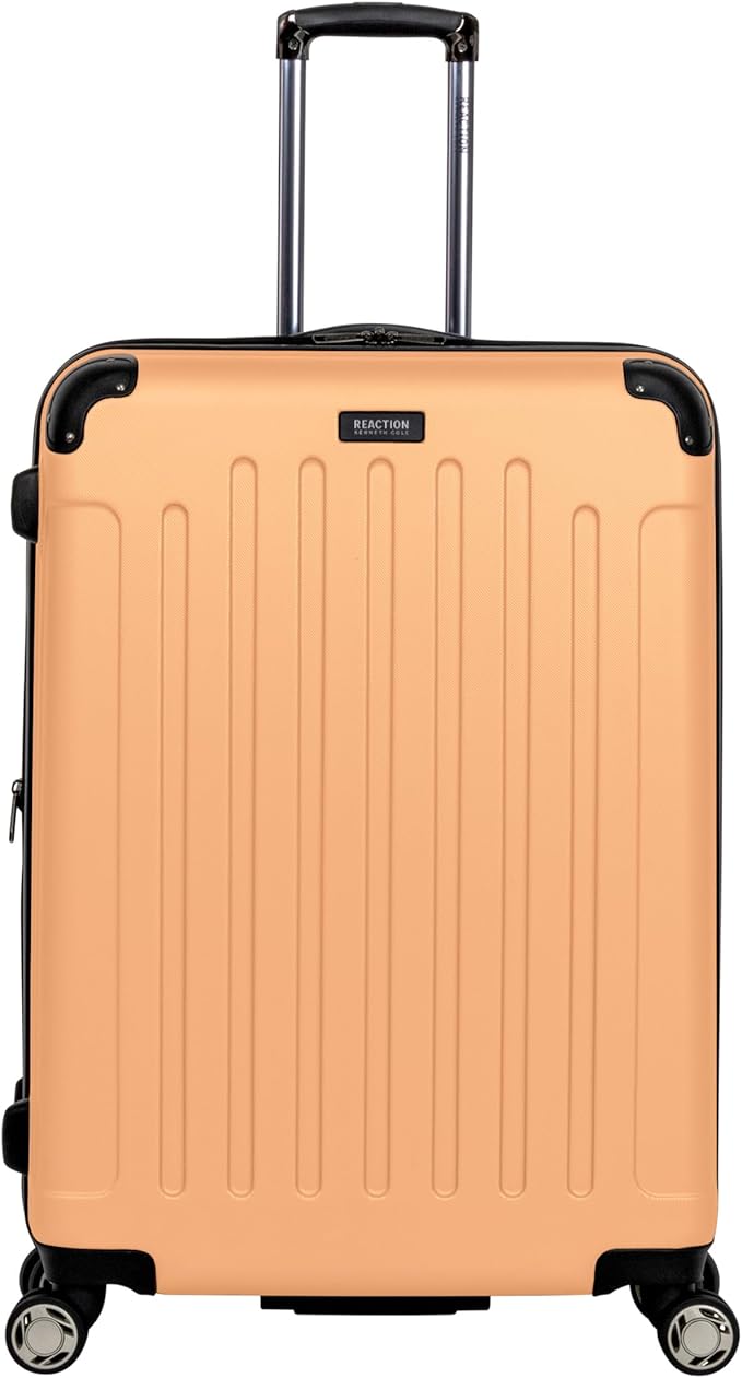 Kenneth Cole REACTION Renegade Luggage Expandable 8-Wheel Spinner Lightweight Hardside Suitcase, Dreamsicle, 2-Piece Set (20"/28")