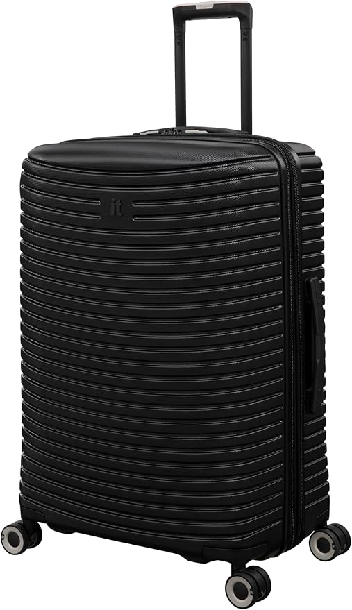It Luggage Precursor Titan 27" Hardside Checked 8 Wheel Expandable Spinner, Black