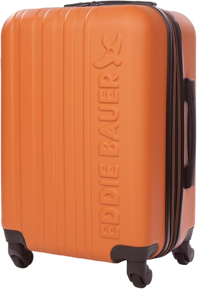 Eddie Bauer Flatiron Carry-On 22" Luggage | Hardside | Spinner Wheels | Expandable | Lightweight | Travel Essentials - Paprika