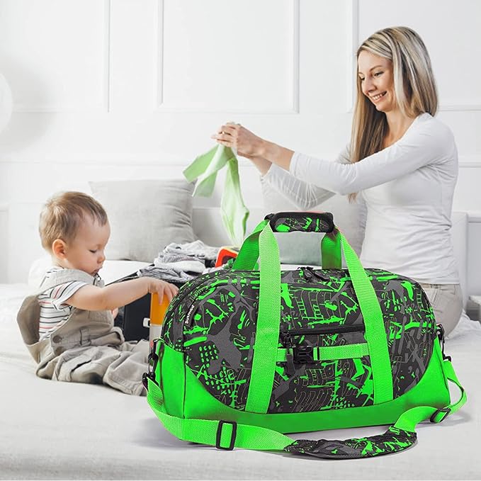 Stumdo Kids Overnighter Duffel Bags for kids, Carry-On Size & Ideal for School Practice or Overnight Travel Weekender Tote for Travel Gym Sport bag for Boys & Girls (11fglv)