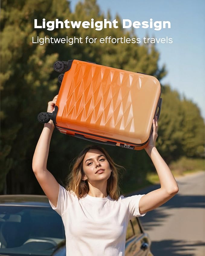 Suitour 28 inch Luggage With Spinner Wheels,Hardside Lightweight Suitcases with Wheels TSA for Travel