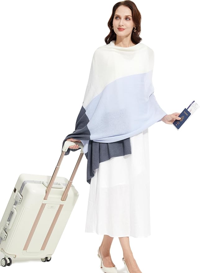 Soft Cashmere Blend Wrap Chic Scarf Stole for Women Wayfarer Travel Extra Large 87"x28"