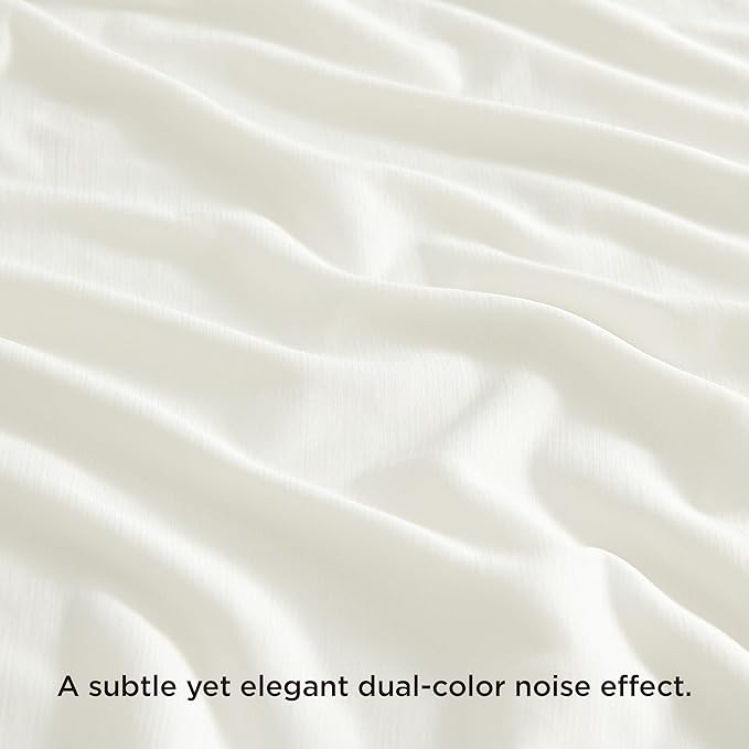 Bedsure Off White Cooling Blanket Queen Size for Hot Sleepers - Summer Cold Blanket for Queen Size Bed with Rayon Derived from Bamboo, Ice Cool Cold Arc-Chill Thin Summer Bedding Essentials, 90x90