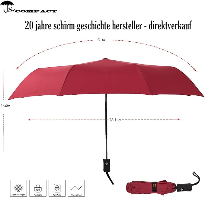 SY COMPACT Travel Umbrella Windproof Automatic Umbrellas Small Compact UV Sun Protection Factory Outlet Umbrella