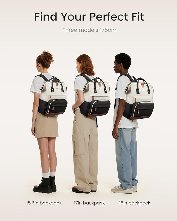 LOVEVOOK Laptop Backpack for Women, 15.6 Inch Work Business Backpacks Purse With Large Capacity, Waterproof Nurse Bag College Bookbag for School, Waterproof Casual Daypack for Travel