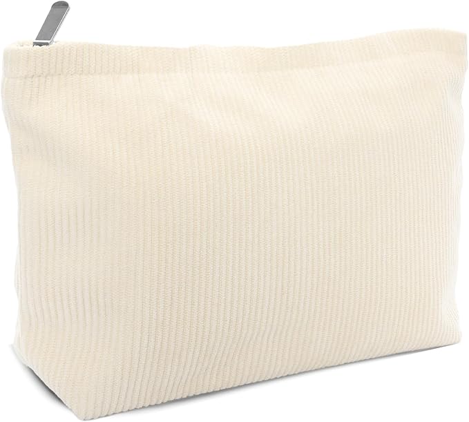 Makeup Bag Large Capacity Cosmetic Bag for Women Corduroy Travel Toiletry Bags Handbags Makeup Zipper Pouch Purse Organizer