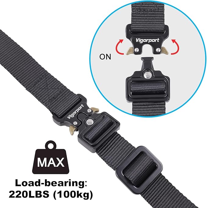 Vigorport Luggage Straps, Luggage Connector Straps for Suitcases Add A Bag and Connect Your 2 Suitcases Together Adjustable Attachment Accessories Belts (1'' Width S Size)