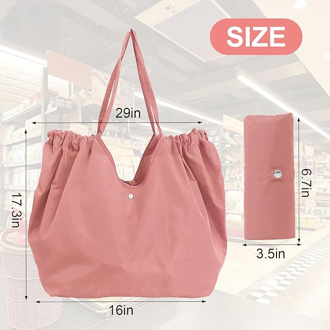 Reusable Grocery Bags,Reusable Shopping Bags,Folding Bags Totes,Stretchable and shrinkable shopping bag for Groceries