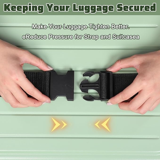 Travel Luggage Connector Strap Adjustable Suitcase Belt Connect Suitcase Add Bag Straps for Carry On Your Luggages Accessories Stocking Stuffer