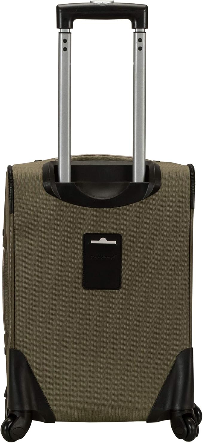 Rockland Impact Softside Spinner Wheel Luggage Set, Olive, 4-Piece Set (18/22/26/30)