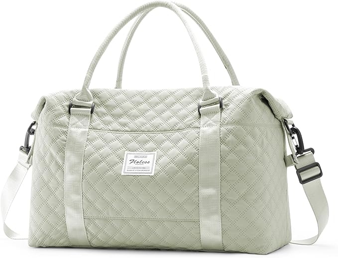 HYC00 Travel Duffel Bag,Carry-on Overnight Weekender Bags for Women,Sports Tote Gym Bag with Wet Pocket